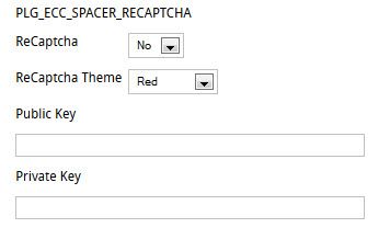 Настойки ReCaptcha
